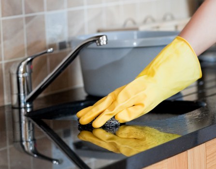 Professional rug cleaning process in a Hornsey home