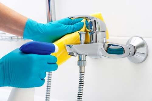 Professional hot water extraction carpet cleaning process